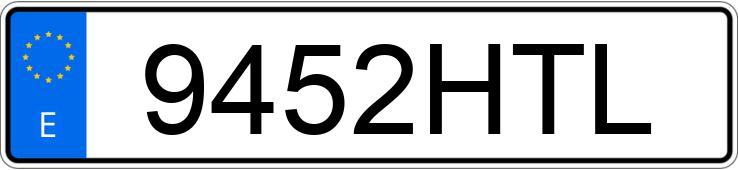 Numer rejestracyjny 9452HTL posiada BMW F 800