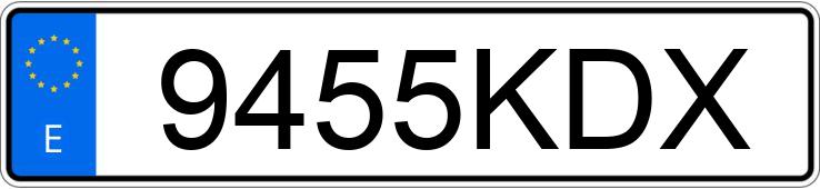 Numer rejestracyjny 9455KDX posiada TOYOTA YARIS