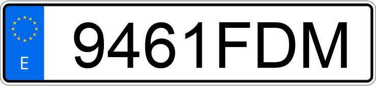 Numer rejestracyjny 9461FDM posiada BMW SERIE 5