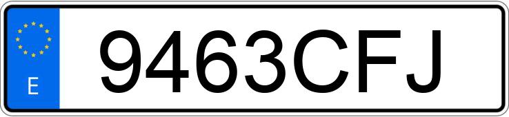 Numer rejestracyjny 9463CFJ posiada MITSUBISHI CARISMA Numer rejestracyjny 9463CFJ posiada MITSUBISHI CARISMA