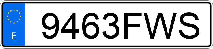 Numer rejestracyjny 9463FWS posiada AUDI A4