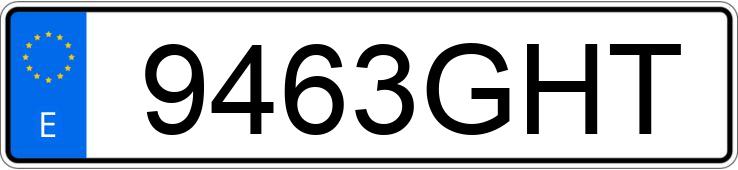 Numer rejestracyjny 9463GHT posiada AUDI A4