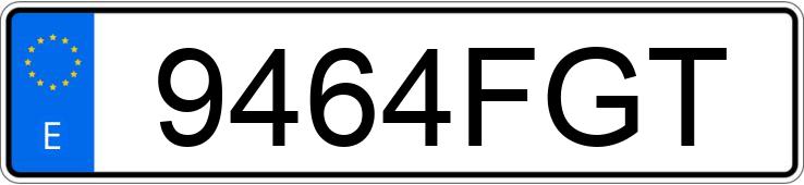 Numer rejestracyjny 9464FGT posiada RENAULT KANGOO EXPRESS G.CONF 1.5 DCI