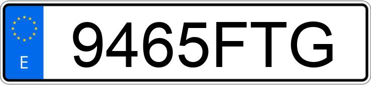 Numer rejestracyjny 9465FTG posiada SKODA OCTAVIA