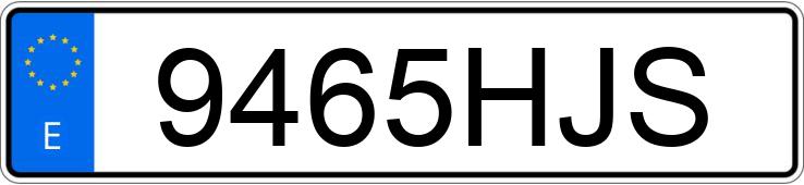 Numer rejestracyjny 9465HJS posiada MERCEDES C (204)