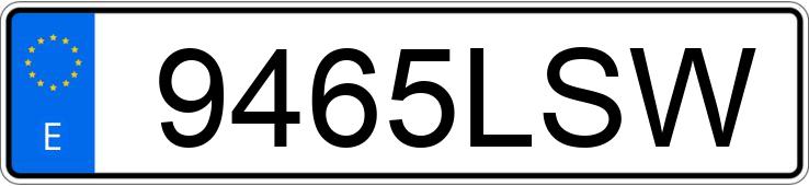 Registreringsnummer9465LSW har VOLVO S60