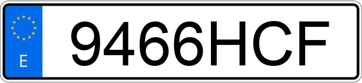 Numer rejestracyjny 9466HCF posiada FORD FIESTA