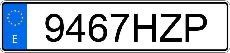 Numer rejestracyjny 9467HZP posiada BMW SERIE 3