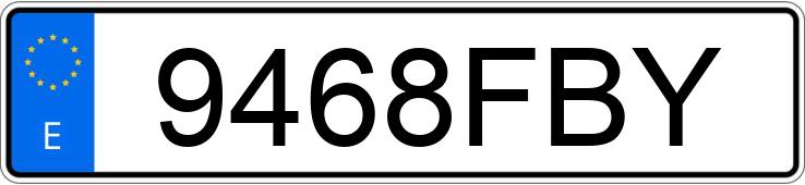 Numer rejestracyjny 9468FBY posiada BMW SERIE 6