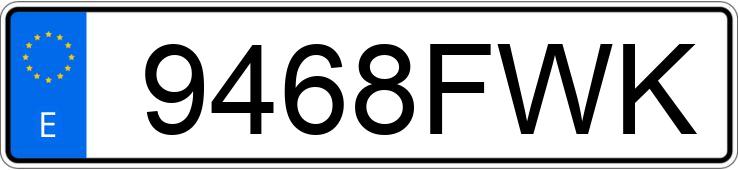 Numer rejestracyjny 9468FWK posiada SSANGYONG/KGM KYRON