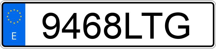 Numer rejestracyjny 9468LTG posiada PEUGEOT RIFTER