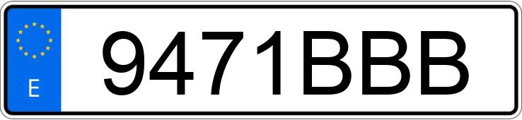 Numer rejestracyjny 9471BBB posiada FORD FOCUS