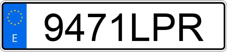Le numéro d’enregistrement 9471LPR a BMW X1