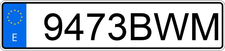 Numer rejestracyjny 9473BWM posiada CITROEN XSARA