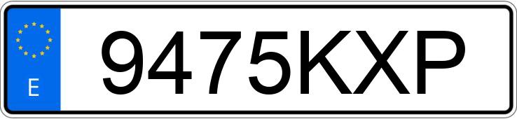 Numer rejestracyjny 9475KXP posiada BMW X5