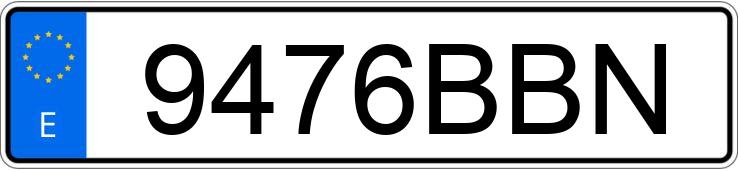 Numer rejestracyjny 9476BBN posiada BMW SERIE 3