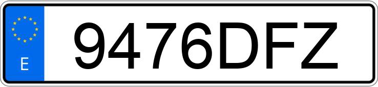 Numer rejestracyjny 9476DFZ posiada BMW SERIE 3