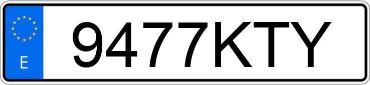 Numer rejestracyjny 9477KTY posiada VOLKSWAGEN TIGUAN