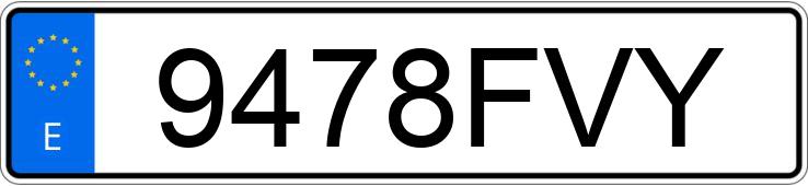 Numer rejestracyjny 9478FVY posiada FIAT PUNTO Numer rejestracyjny 9478FVY posiada FIAT PUNTO