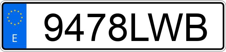 Numer rejestracyjny 9478LWB posiada INFINITI QX80