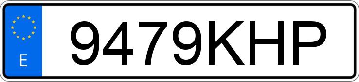 Numer rejestracyjny 9479KHP posiada MERCEDES C (205)