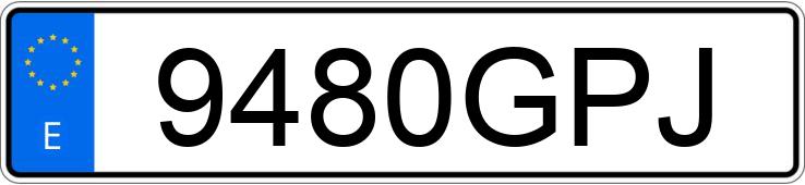 Numer rejestracyjny 9480GPJ posiada RENAULT MEGANE