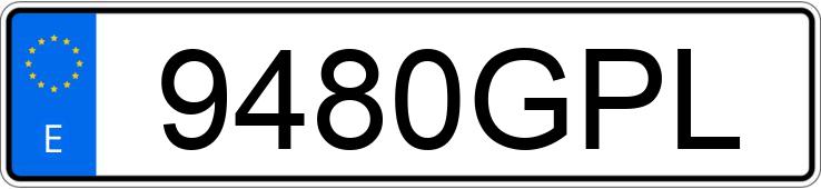 Numer rejestracyjny 9480GPL posiada DACIA LOGAN