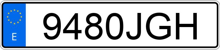 Numer rejestracyjny 9480JGH posiada VOLKSWAGEN GOLF SPORTSVAN