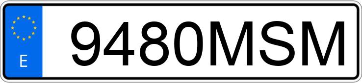 Numer rejestracyjny 9480MSM posiada SEAT LEON