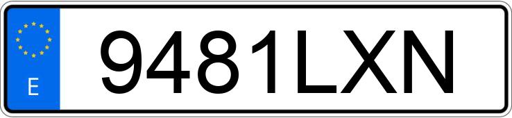 Numer rejestracyjny 9481LXN posiada KIA SPORTAGE