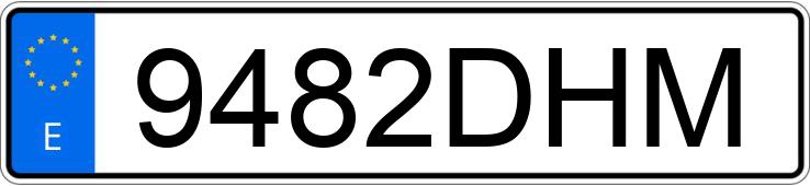 Die Registrierungsnummer 9482DHM hat NISSAN ATLEON