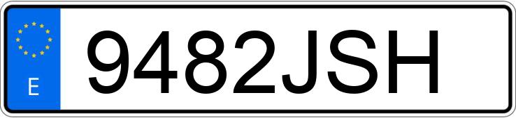 Numer rejestracyjny 9482JSH posiada DACIA LODGY