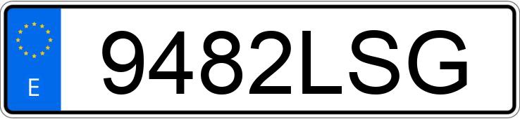 Numer rejestracyjny 9482LSG posiada BMW SERIE 1