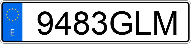 Registreringsnummeret 9483GLM har SEAT IBIZA