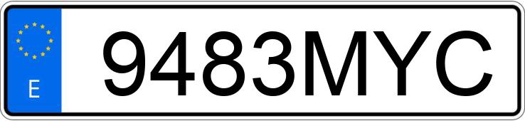 Numer rejestracyjny 9483MYC posiada VOLKSWAGEN MULTIVAN