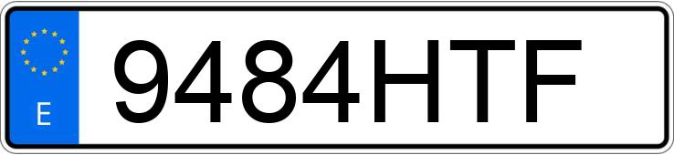 Numer rejestracyjny 9484HTF posiada MERCEDES A (176)