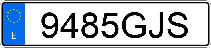 Numer rejestracyjny 9485GJS posiada PEUGEOT 207