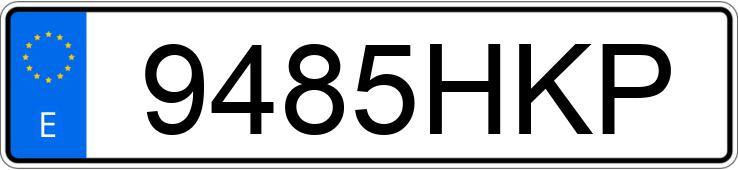 Numer rejestracyjny 9485HKP posiada AUDI A1 SPORTBACK