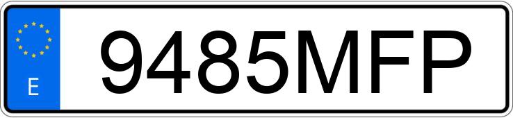Il numero di registrazione 9485MFP ha DACIA SANDERO