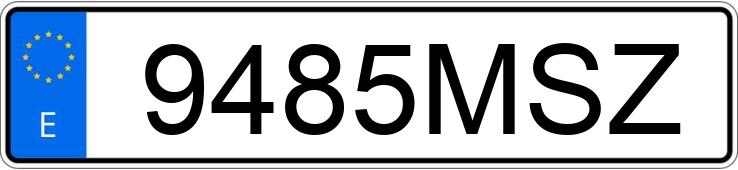 Numer rejestracyjny 9485MSZ posiada CITROEN C4 X