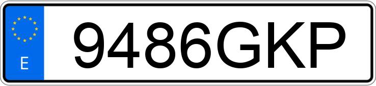 Numer rejestracyjny 9486GKP posiada FIAT 500