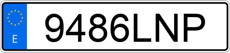 Numer rejestracyjny 9486LNP posiada RENAULT MEGANE