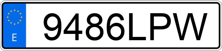 Numer rejestracyjny 9486LPW posiada AUDI A3 SPORTBACK