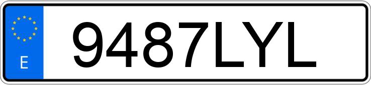 Numer rejestracyjny 9487LYL posiada YAMAHA T-MAX