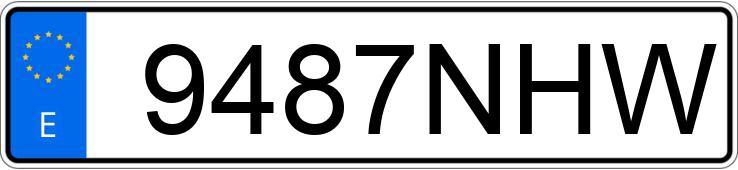 Numer rejestracyjny 9487NHW posiada EVO EVO3