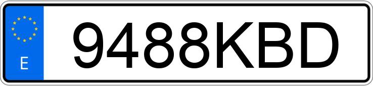 Numer rejestracyjny 9488KBD posiada KAWASAKI Z 900 Numer rejestracyjny 9488KBD posiada KAWASAKI Z 900