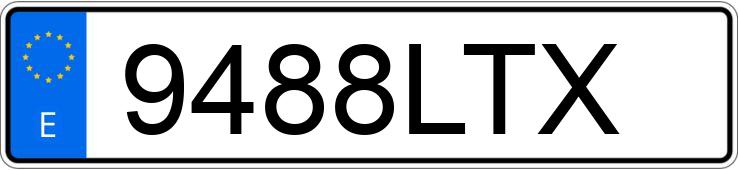 Numer rejestracyjny 9488LTX posiada MERCEDES SPRINTER Numer rejestracyjny 9488LTX posiada MERCEDES SPRINTER