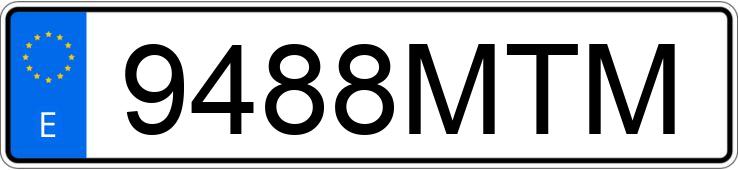 Numer rejestracyjny 9488MTM posiada APRILIA RS