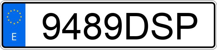 Numer rejestracyjny 9489DSP posiada HONDA XL 125 V