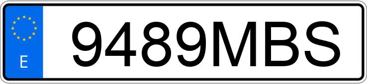 Numer rejestracyjny 9489MBS posiada TOYOTA COROLLA Numer rejestracyjny 9489MBS posiada TOYOTA COROLLA